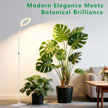 Full Spectrum Grow Light with Stand for Indoor Plants, Floor Plant Light, 6/12/18H Timer, 3 Color