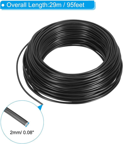 PATIKIL 2mm x 95ft Bonsai Training Wire,Floral Wire Stems Anodized Aluminum Tree Wire for Gardening