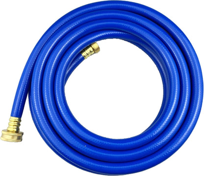 PVC Garden Hose 1/2 Inch Green Heavy Duty Water Hose with Solid Brass Fittings,No Leaking