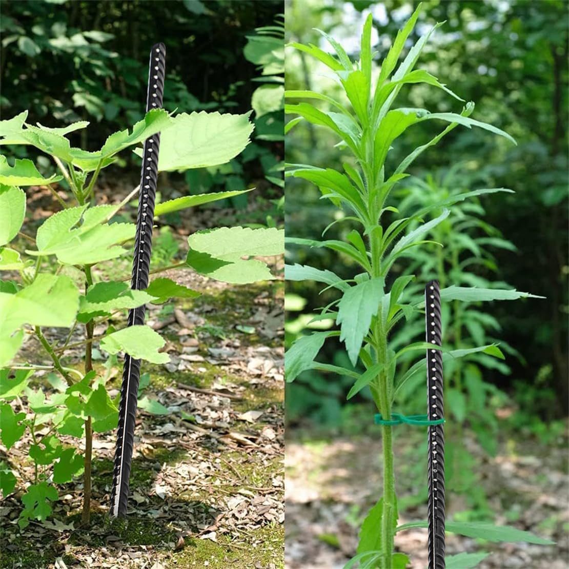 Ground Anchor Stakes, Heavy Duty Straight Rebar Stakes Forged 15inch Camping Stakes with Chisel