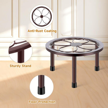 5 Pack Metal Plant Stand, Anti-Rust Iron Plant Stands for Indoor and Outdoor, Heavy Duty Flower Pot
