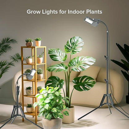 SANSI Grow Lights for Indoor Plants, Dimmable 45W Plant Lights for Indoor Growing, 88 LEDs Full