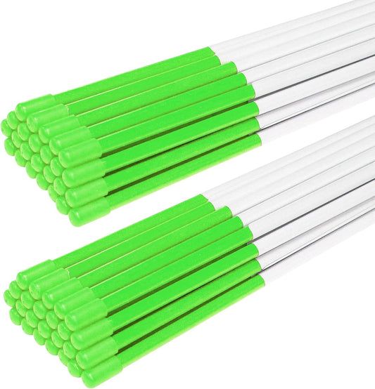 Driveway Markers Snow Stakes 48 inch Green Plow Stakes Reflective Fiberglass, Pack of 50 for