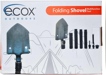 ecox Folding Shovel Survival Multitool for Camping Outdoors Shovel 4 Body Screwdriver Knife Saw