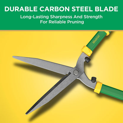 Miracle-Gro 21 in. Hedge Shears – Lawn and Yard Tool with Sharp Carbon Steel Blades, Comfort Grip