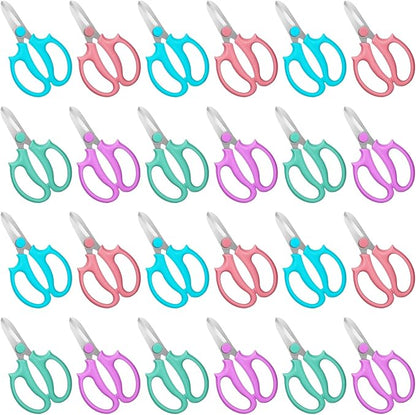24 Pcs Flower Scissors Stainless Steel Floral Shears Floral Scissors for Fresh Flower Shears for