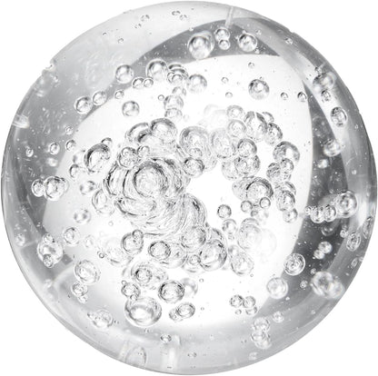 uxcell 90mm/3.5" Crystal Sphere Ball Bubble Glass Solid Decorative Sphere Crystal Ball Prop