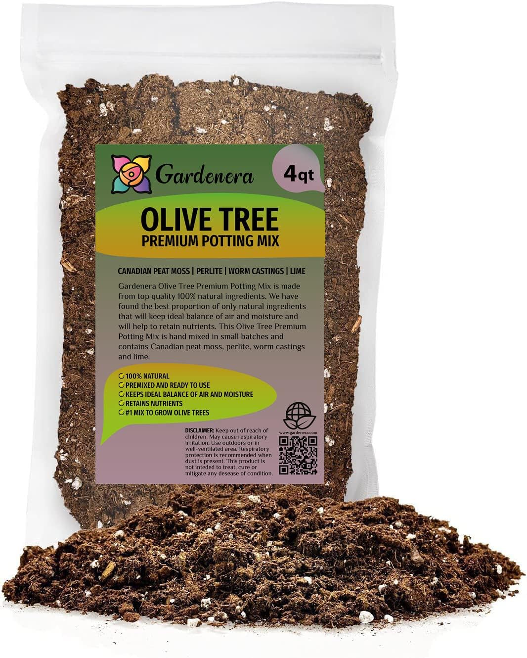 Gardenera Olive Tree Premium Potting Mix - Create a Mediterranean Paradise in Your Backyard - 4