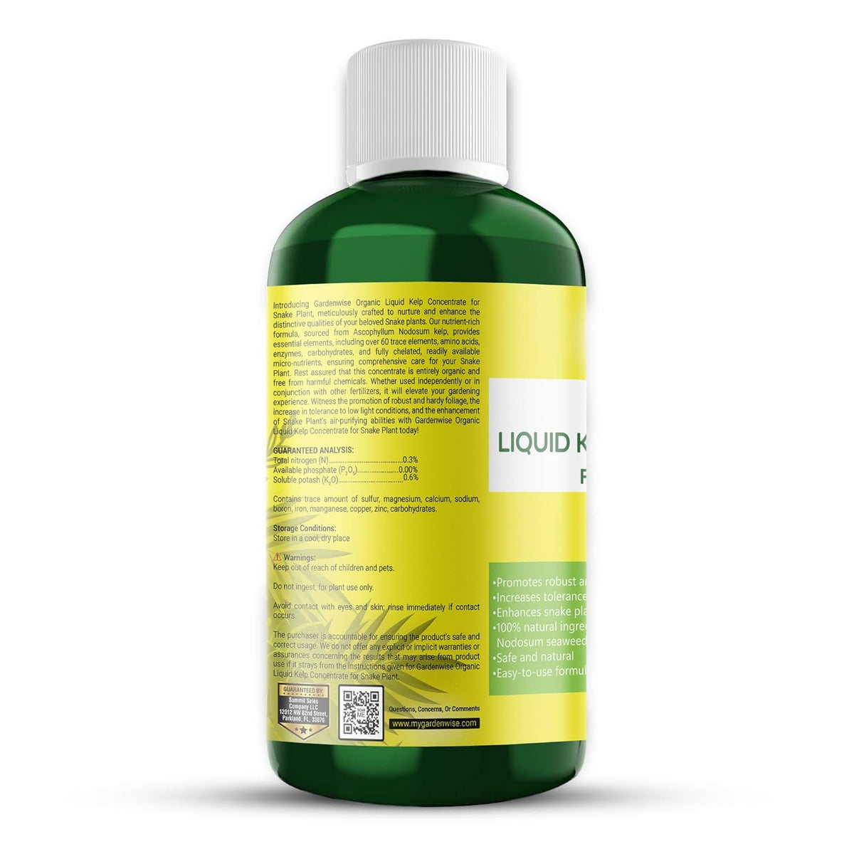 Organic Seaweed Kelp Liquid Fertilizer for Snake Plant (Sansevieria, Dracaena Trifasciata) - Food