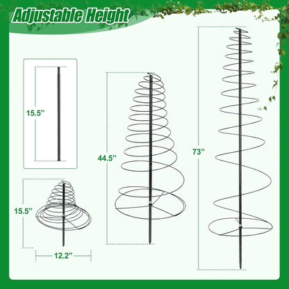 Trellis for Climbing Plants Outdoor, 73inch Tall Plants Trellis Support Metal Garden Trellis for