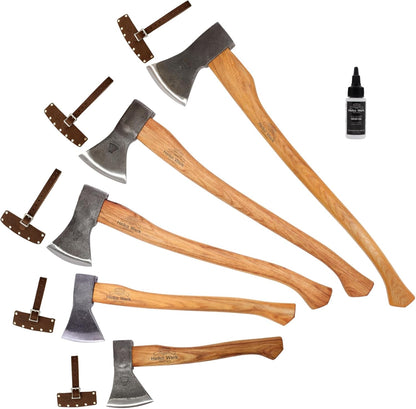 1844 Helko Werk Germany Axe Collection - 5 Traditional Axes Set- Bavarian Woodworker, Hessen