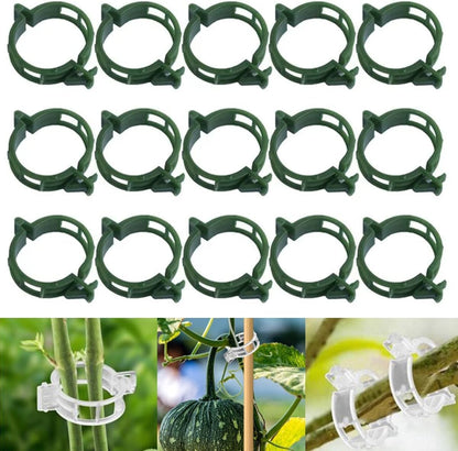 50 PCS Secured Plastic Plant Clip, Plant Support Clips, Garden Clips for Climbing Plants, Plastic
