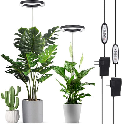 LORDEM Plant Grow Light, Full Spectrum Plant Light for Indoor Plants, Brightness Adjustable LED