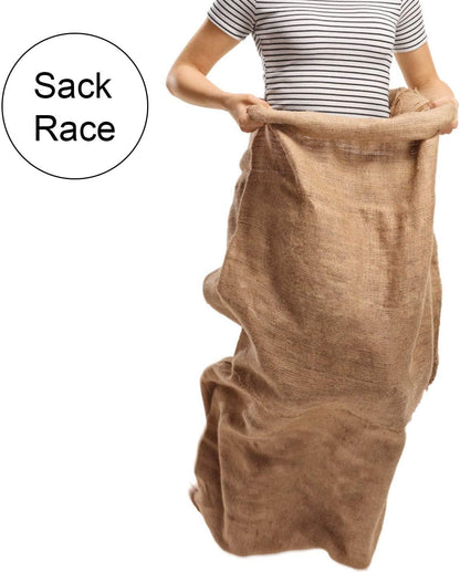 KEILEOHO 4 Pack 40 X 24 Inch Burlap Bags, Large Food Grade Burlap Sacks for Gardening, Planting