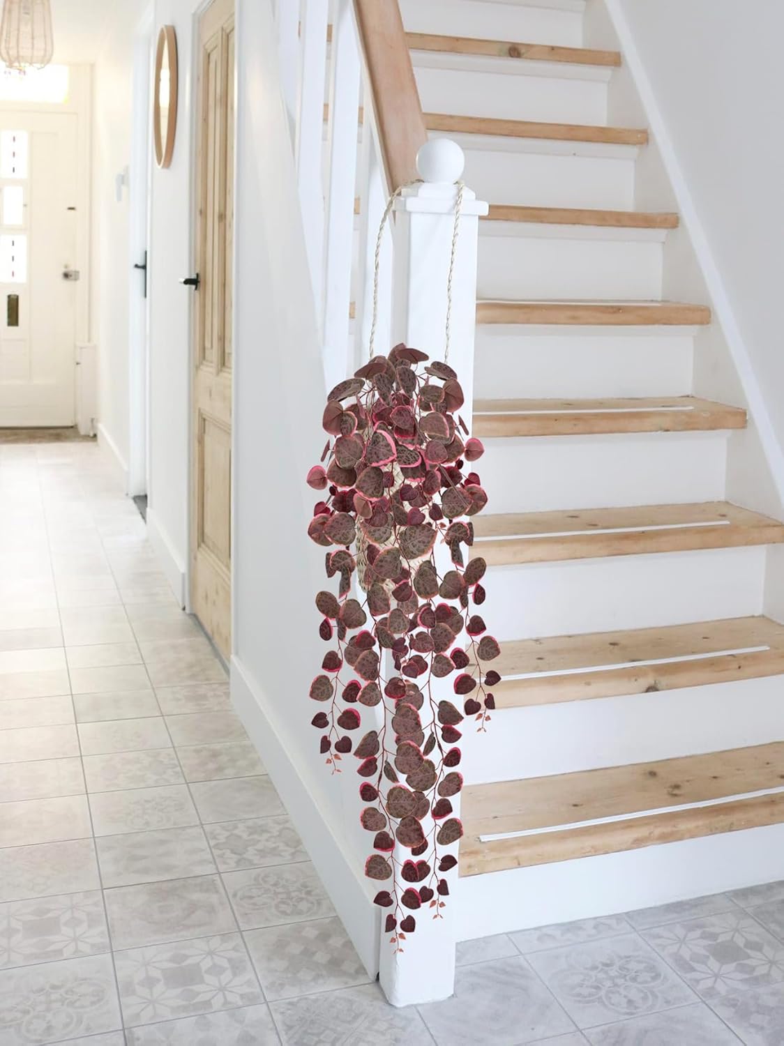Briful 3 Pack Fake Hanging Plant 39.3" Artificial Hanging String of Hearts Plant Faux Trailing Vine