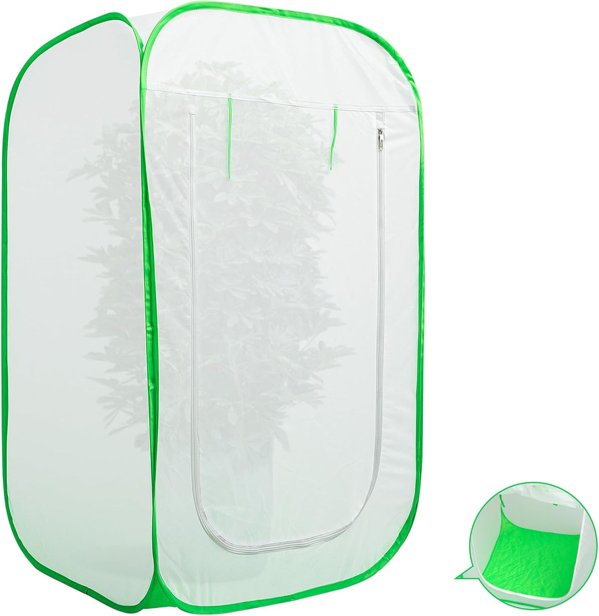 28 x 28 x 48 Inch Pop Up Winter Frost Plant Cover, Gardening Plants Freeze Protection Tent, Warm