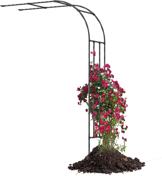 Half Sided Garden Arch, 47.24’’x94.5’’ Arbor Trellis, Garden Arch Trellis for Climbing Plants