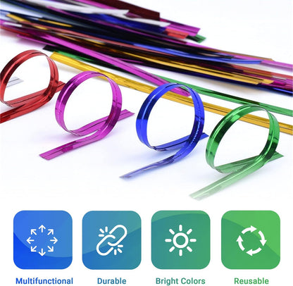 Blue Metallic Twist Ties for Bags 4 Inch. 100000 Pack of Aluminum Foil Christmas Twist Ties for