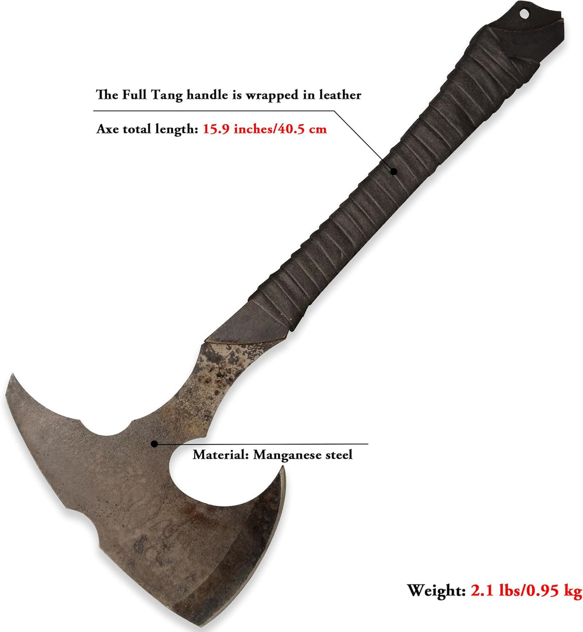 SV Handmade cast Manganese Steel Chopping Blade Sword, Full Tang, Outdoor, Hunting, Camping