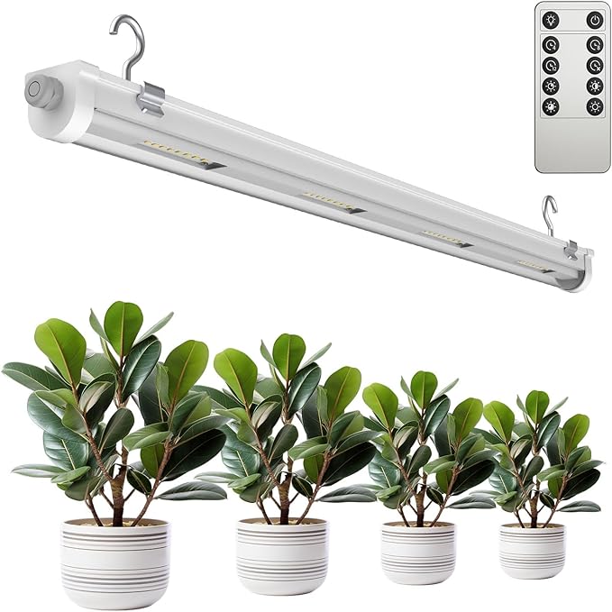 SANSI Grow Lights for Indoor Plants, 25W Plant Lights for Indoor Growing, 2FT 4000K Full Spectrum