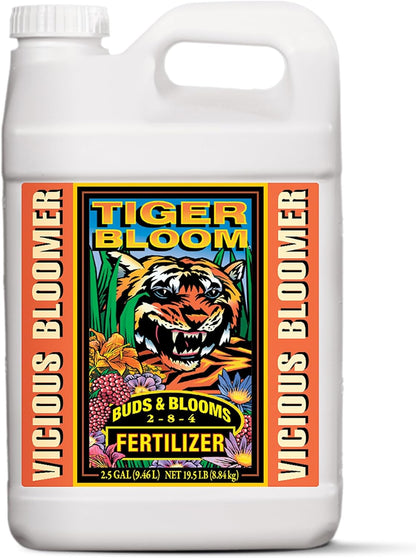 FoxFarm Tiger Bloom Liquid Fertilizer Concentrate - Fast Acting Formula for Vicious Growth with