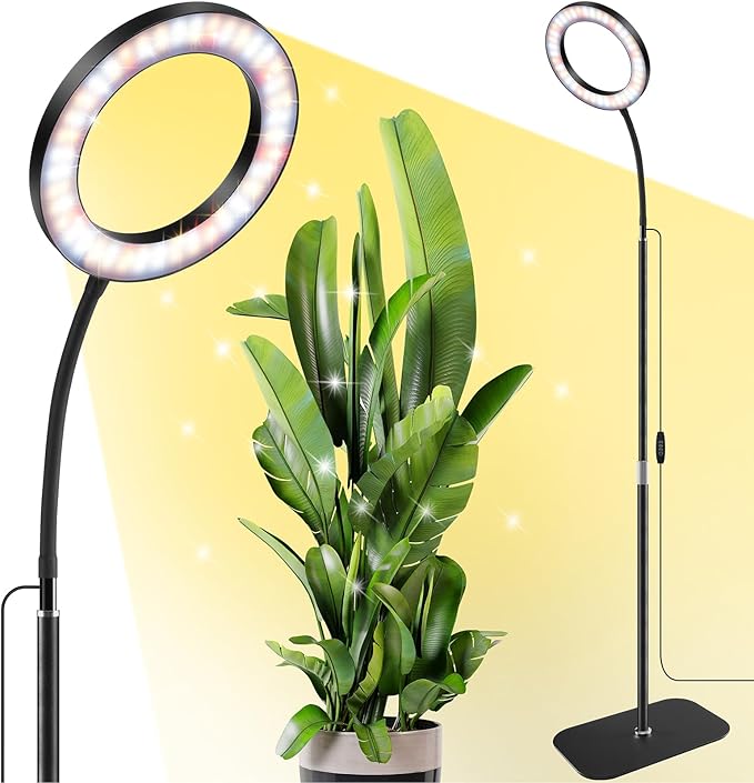 One Head Grow Lights for Indoor Plant Full Spectrum, Plant Lights for Indoor Growing with 3/9/12