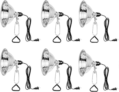 Simple Deluxe GP-093 6-Pack Clamp Lamp Light with 8.5 Inch Aluminum Reflector up to 150 Watt E26