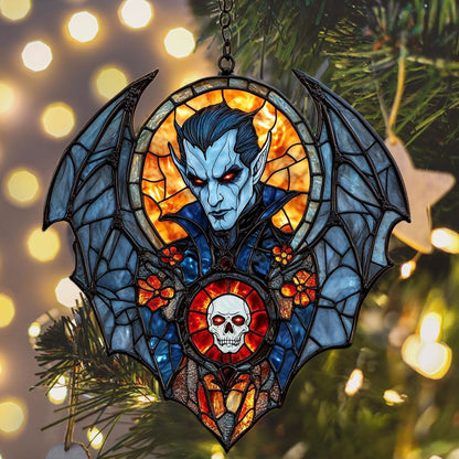 Dracula Halloween Acrylic Suncatcher Stained Glass Effect Window Car Hanging Christmas Ornament