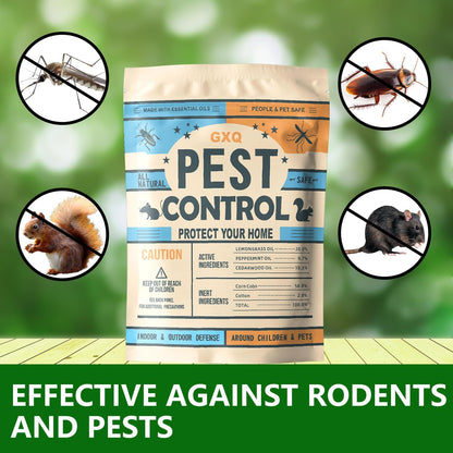 Pest Control Pouches, Mosquito Repellent, Repellent for Mice.Rats. Ants. Cockroaches. Moths and