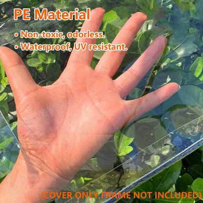 Greenhouse Cover Replacement, 56×56×76 Inches PE Walk-in Greenhouse Cover for Gardening Plants
