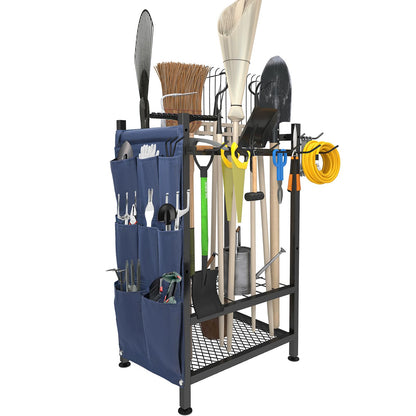 SAMRELAX Garden Tool Organizer, Garden Yard Tool Rack for Garage, Garage Organization and Storage