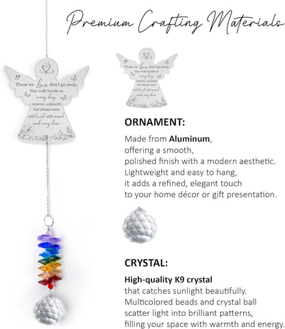 Memorial Suncatcher Ornament - Those we Love Don't go Away - Sympathy Gift for Loss of Loved One