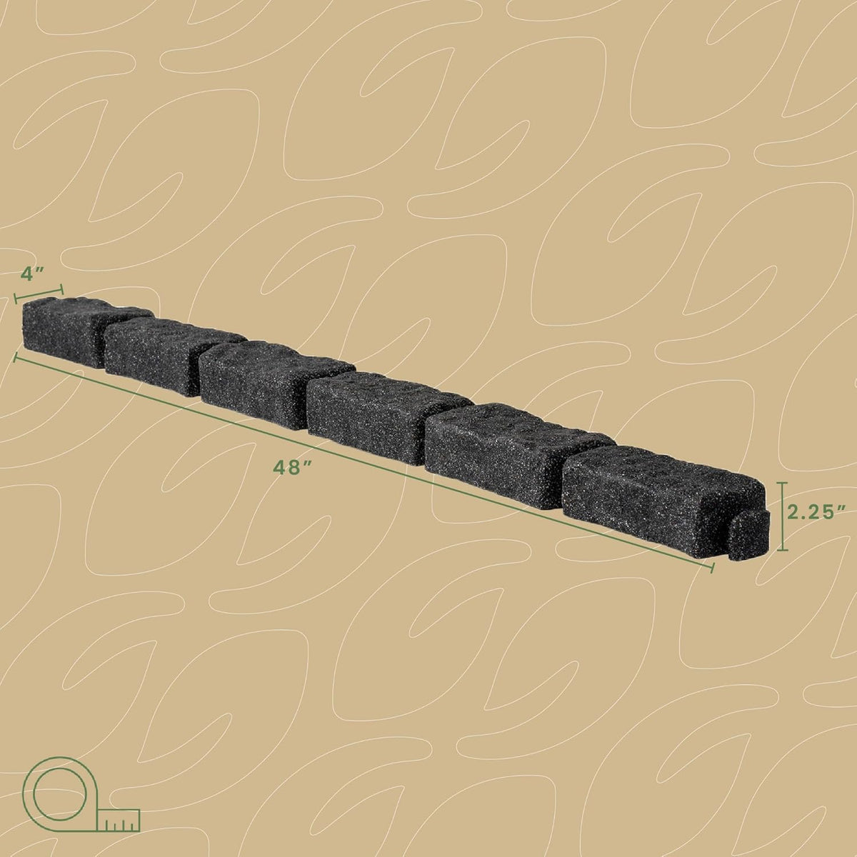 Beuta Landscape Edging | Garden Edging Border | Faux Stone Bricks for Lawn edging, Flower beds