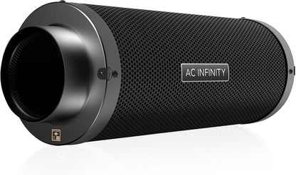 AC Infinity Air Carbon Filter 10" with Premium Australian Virgin Charcoal, for Inline Duct Fan