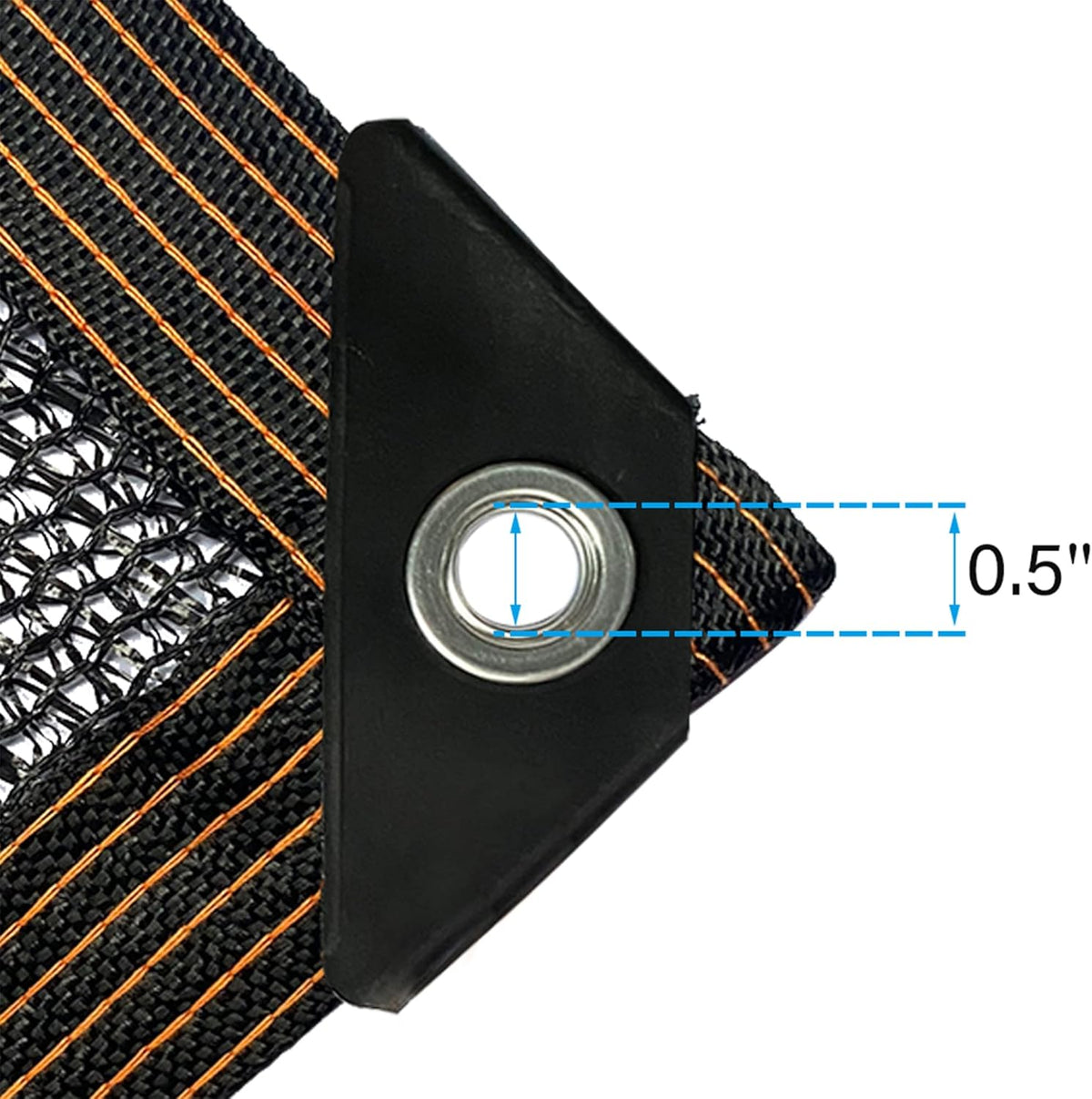 winemana 70% Black Shade Cloth, 6.6 x 6.6 FT Durable Mesh Tarp with Grommets, Resistant Garden Sun
