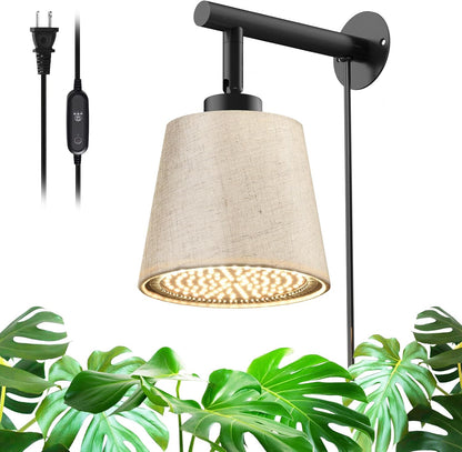 Bstrip Hanging Grow Lights for Indoor Plants, 25W Full Spectrum, 4H/9H/14H Timer, 3000K