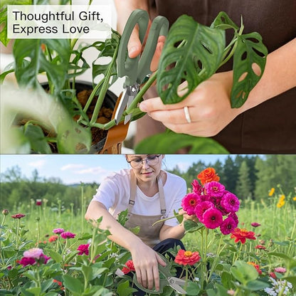 Housolution Flower Scissors, Strong Floral Shears, Premium Steel Garden Pruning Shears Floral