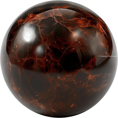 Amazing Gemstone Garnet Crystal Ball - 1 Inches Crystal Sphere Meditation Balls for Witchcraft and
