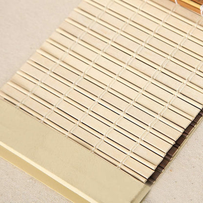 LETAU Cordless Wood Window Roller Shades, Bamboo Light Filtering Window Blinds for Indoor Home