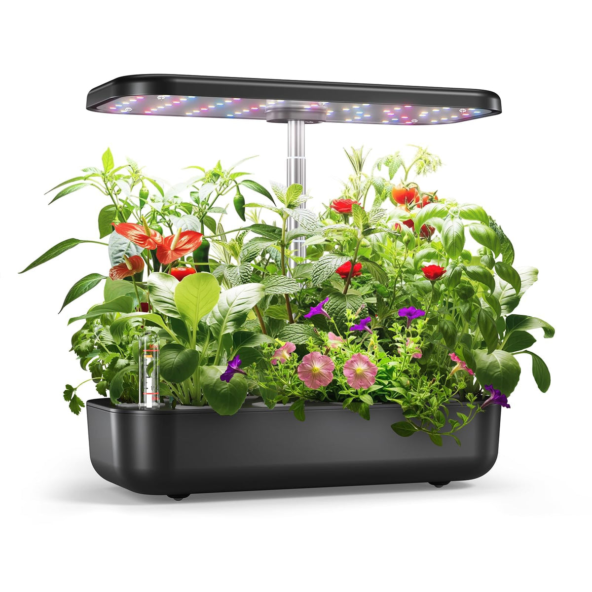 owltron Hydroponics Growing System Kit, 12 Pods Indoor Herb Garden with 24W LED Grow Light Full