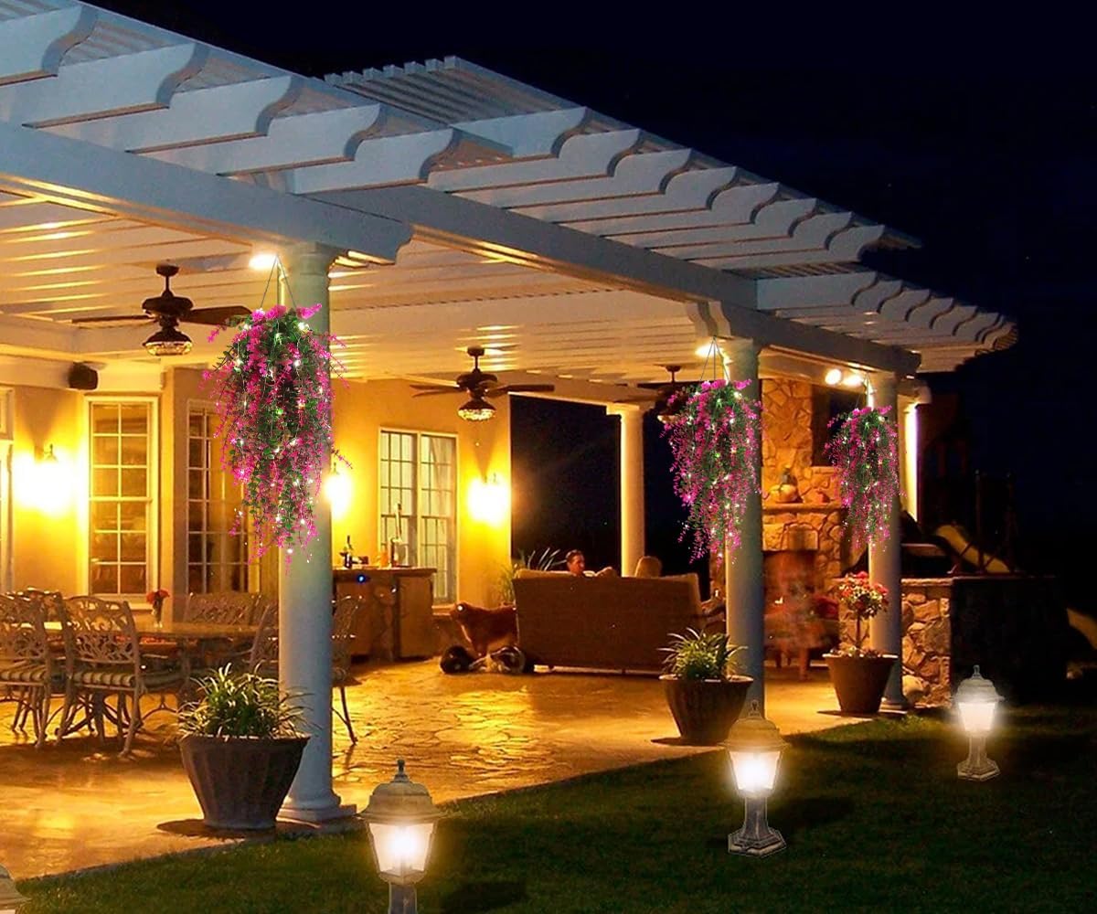 Fake Hanging Planta Faux Hanging Plants Indoor Artificial Decor outdoor Faux Plants UV Resistant