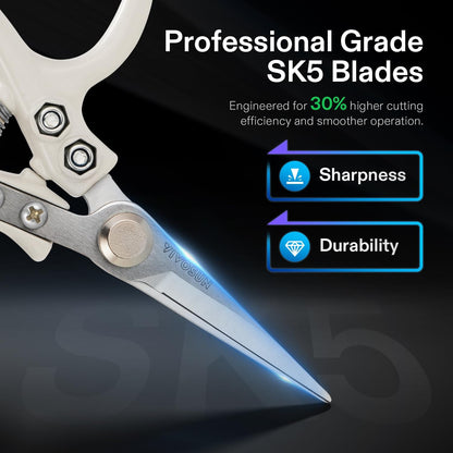 VIVOSUN Pruning Shears for Gardening, Lightweight Plant Pruners for Gardening, Garden Scissors for