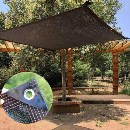 winemana 70% Black Shade Cloth, 12 x 6 FT Durable Mesh Tarp with Grommets, Resistant Garden Sun