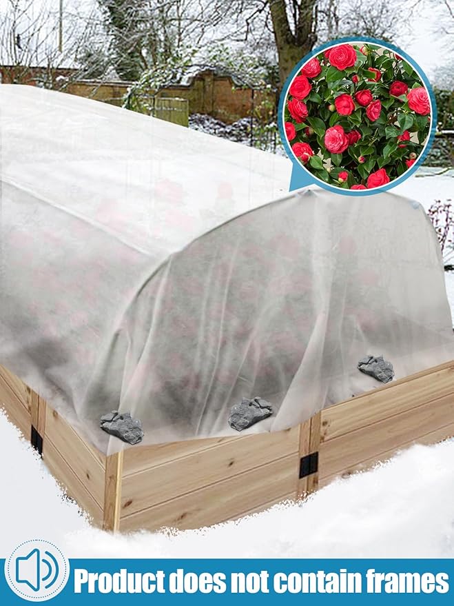 Alphatool Plant Covers Freeze Protection - 10 ft x 12 ft Frost Cloths Blankets for Outdoor Plants