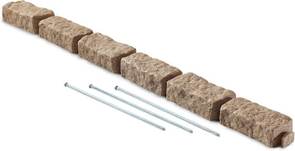 Beuta Landscape Edging | Garden Edging Border | Faux Stone Bricks for Lawn Edging, Flower beds