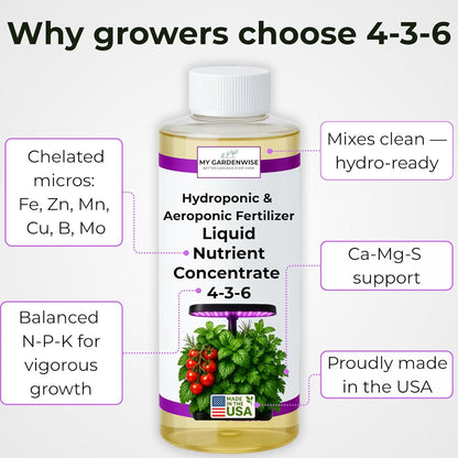Liquid Plant Food – Hydroponics Nutrients for Indoor House Plants, Tomato, Strawberry, Lucky