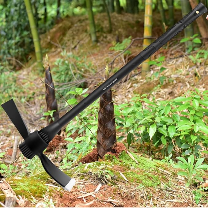 Garden Pick Cutter Mattock, 36" Heavy Duty Pick Axe with Forged Heat Treated Steel Blades Hoe for