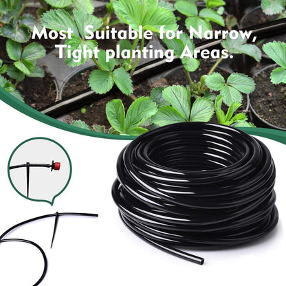 Bonviee 50 FT Blank Distribution Tubing Irrigation Drip Hose, 1/4 Inch Drip Line for Garden