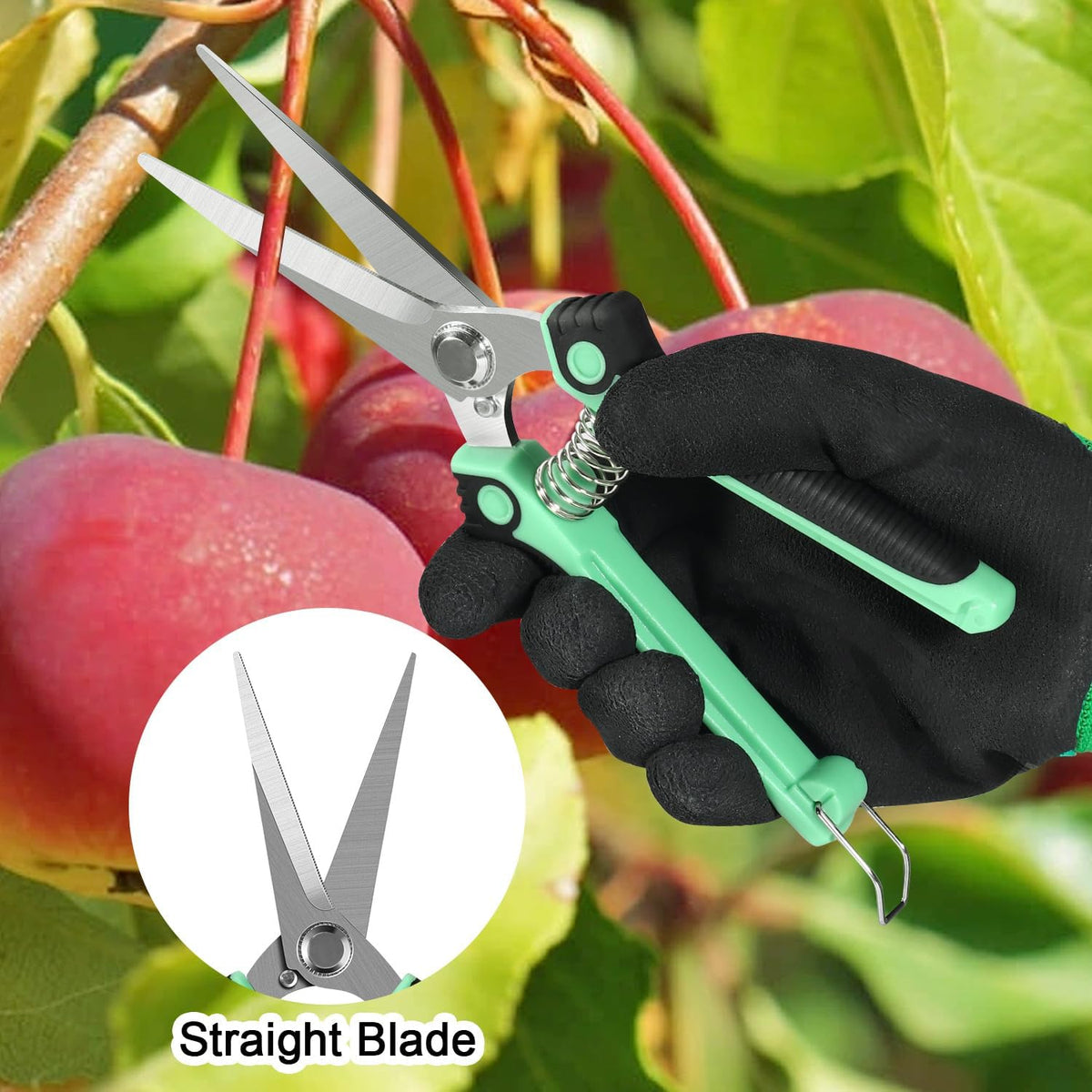 4 Pack Garden Shears Scissors,Pruning Shears, pruning shears for gardening Stainless Steel Blades