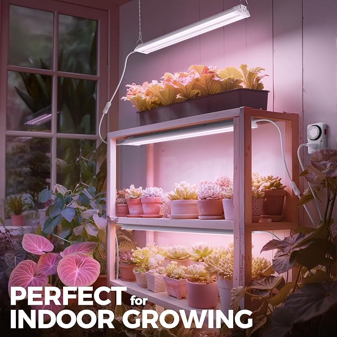 Barrina TX36 2FT Grow Lights for Seed Starting, 144W(4 x 36W, 800W Equivalent), High PPFD, Full